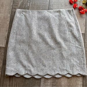 Talbots A line Skirt SZ 16 P Gray